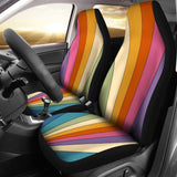 Retro Stripes Car Seat Covers 094201