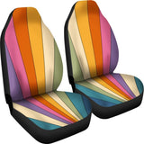 Retro Stripes Car Seat Covers 094201