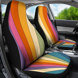 Retro Stripes Car Seat Covers 094201