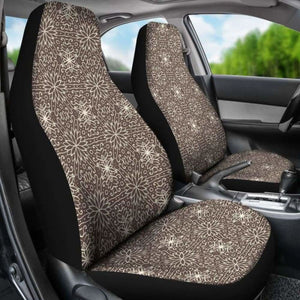 Retro Vintage Floral Custom Car Seat Covers 153908 - YourCarButBetter