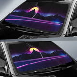 Retrowave Sun Shade amazing best gift ideas 094201 - YourCarButBetter