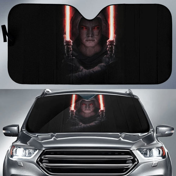 Rey Darkside Lightsaber Star Wars Car Auto Sun Shade 094201 - YourCarButBetter