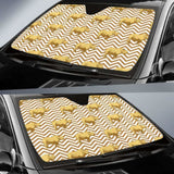 Rhino Yellow Theme Pattern Car Auto Sun Shades 460402 - YourCarButBetter