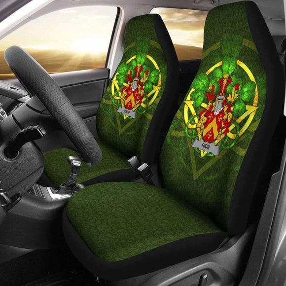 Rich Ireland Car Seat Cover Celtic Shamrock (Set Of Two) 154230 - YourCarButBetter