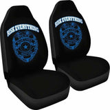 Risk Everything Police Blue Lives Matter Car Seat Covers 153908 - YourCarButBetter