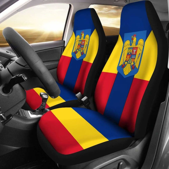 Romania Car Seat Cover Coat Of Arms Amazing 105905 - YourCarButBetter