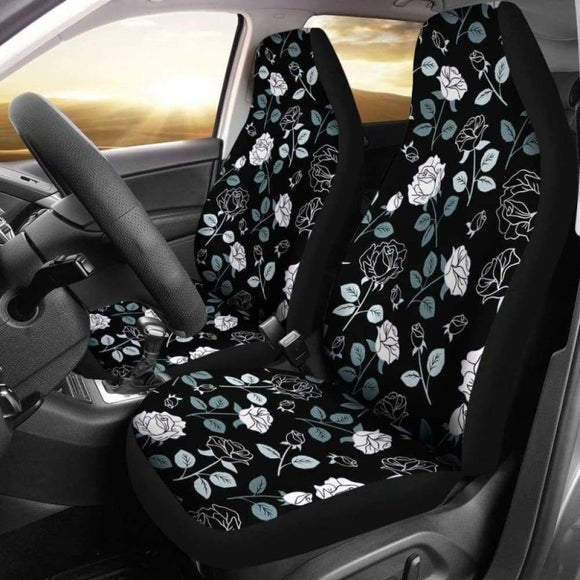 Rose Car Seat Covers 210705 - YourCarButBetter