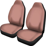 Rose Gold Solid Color Car Seat Covers Set 174510 - YourCarButBetter