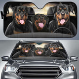 Rottweiler Car Auto Sun Shade Funny Dog Windshield 172609 - YourCarButBetter