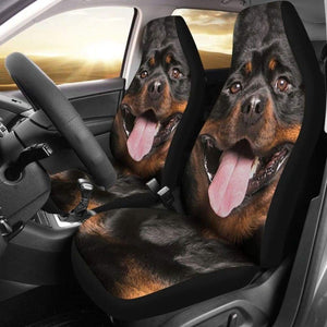 Rottweiler Car Seat Covers Funny Dog Face 201309 - YourCarButBetter