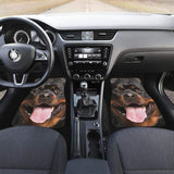 Rottweiler Dog Car Floor Mats Funny Dog Face 223609 - YourCarButBetter