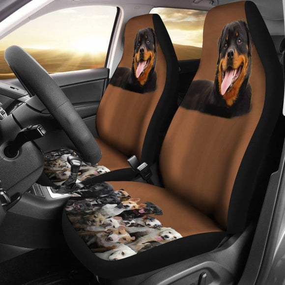 Rottweiler Friends Car Seat Cover 174510 - YourCarButBetter