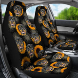 Rottweiler Love Sunflower Car Seat Covers 210702 - YourCarButBetter