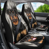 Rottweiler Print Car Seat Covers 174510 - YourCarButBetter