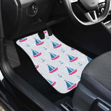 Sailboat Anchor Pattern Front And Back Car Mats 192609 - YourCarButBetter