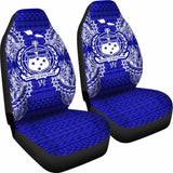 Samoa Car Seat Cover - Samoa Coat Of Arms Map Blue - 105905 - YourCarButBetter