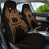 Samoa Car Seat Cover - Samoa Coat Of Arms Map Gold - 105905 - YourCarButBetter
