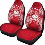 Samoa Car Seat Cover - Samoa Coat Of Arms Map Red White - 105905 - YourCarButBetter