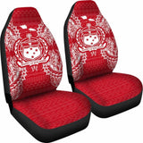 Samoa Car Seat Cover - Samoa Coat Of Arms Map Red White - 105905 - YourCarButBetter