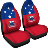 Samoa Car Seat Cover - Samoa Flag Coat Of Arms - 093223 - YourCarButBetter