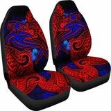 Samoa Car Seat Covers - Blue Shark Polynesian Tattoo - 102802 - YourCarButBetter