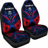 Samoa Car Seat Covers - Samoa Coat Of Arms Hibiscus Polynesian Tattoo - 232125 - YourCarButBetter