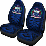 Samoa Car Seat Covers - Samoa Coat Of Arms Polynesian Multiple Blue - 105905 - YourCarButBetter