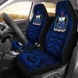 Samoa Car Seat Covers - Samoa Coat Of Arms Polynesian Multiple Blue - 105905 - YourCarButBetter