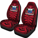 Samoa Car Seat Covers - Samoa Coat Of Arms Polynesian Multiple Red - 105905 - YourCarButBetter