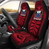 Samoa Car Seat Covers - Samoa Coat Of Arms Polynesian Multiple Red - 105905 - YourCarButBetter