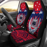 Samoa Car Seat Covers - Samoa Flag Coat Of Arms Coconut Tree - Amazing 1 105905 - YourCarButBetter