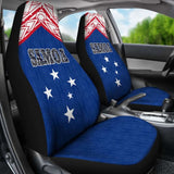 Samoa Car Seat Covers - Samoa Flag Polynesian Design - 105905 - YourCarButBetter