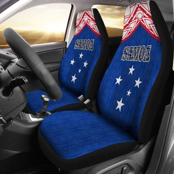 Samoa Car Seat Covers - Samoa Flag Polynesian Design - 105905 - YourCarButBetter