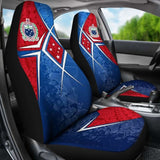 Samoa Car Seat Covers - Samoa Flag With Polynesian Patterns - 105905 - YourCarButBetter