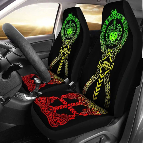 Samoa Car Seat Covers Polynesian Tribal Reggae 105905 - YourCarButBetter