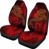 Samoa Car Seat Covers - Red Shark Polynesian Tattoo - 102802 - YourCarButBetter