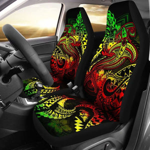 Samoa Car Seat Covers - Reggae Shark Polynesian Tattoo - 102802 - YourCarButBetter