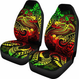 Samoa Car Seat Covers - Reggae Shark Polynesian Tattoo - 102802 - YourCarButBetter