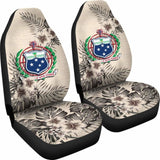 Samoa Car Seat Covers The Beige Hibiscus (Set Of Two) 7 232125 - YourCarButBetter