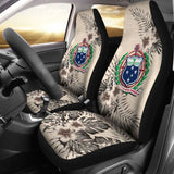 Samoa Car Seat Covers The Beige Hibiscus (Set Of Two) 7 232125 - YourCarButBetter