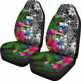 Samoa Car Seat Covers - Turtle Plumeria Banana Leaf - Amazing 091114 - YourCarButBetter