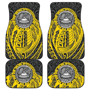 Samoa Coat Of Arms Fall In The Wave Car Floor Mats 211904 - YourCarButBetter