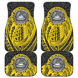 Samoa Coat Of Arms Fall In The Wave Car Floor Mats 211904 - YourCarButBetter