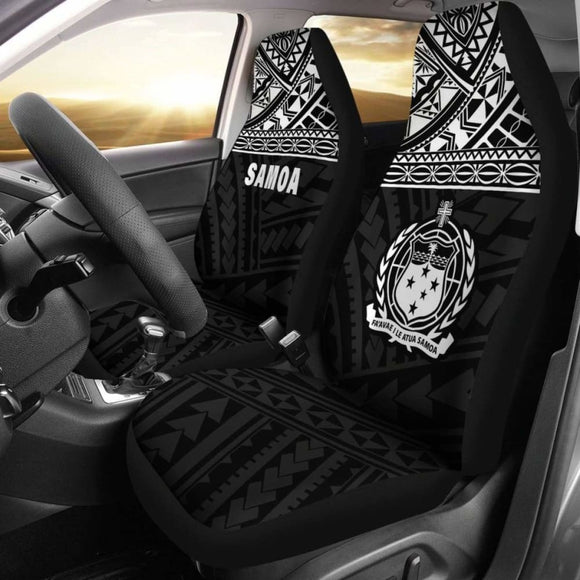 Samoa Polynesian Car Seat Covers Black - 105905 - YourCarButBetter
