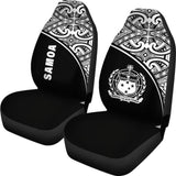 Samoa Polynesian Car Seat Covers - Black Curve - 105905 - YourCarButBetter