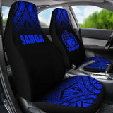 Samoa Polynesian Car Seat Covers - Blue Fog - 105905 - YourCarButBetter