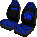 Samoa Polynesian Car Seat Covers - Blue Fog - 105905 - YourCarButBetter