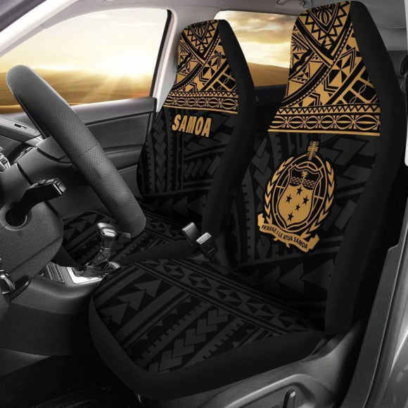 Samoa Polynesian Car Seat Covers Gold - 105905 - YourCarButBetter