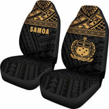 Samoa Polynesian Car Seat Covers Gold - 105905 - YourCarButBetter