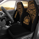 Samoa Polynesian Car Seat Covers - Gold Curve - 105905 - YourCarButBetter